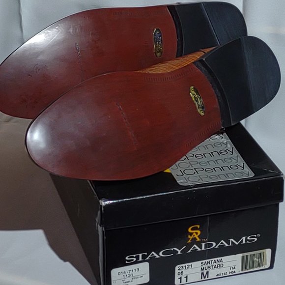 Stacy Adams Santana mustard tasseled loafers, size 11M - Picture 4 of 4